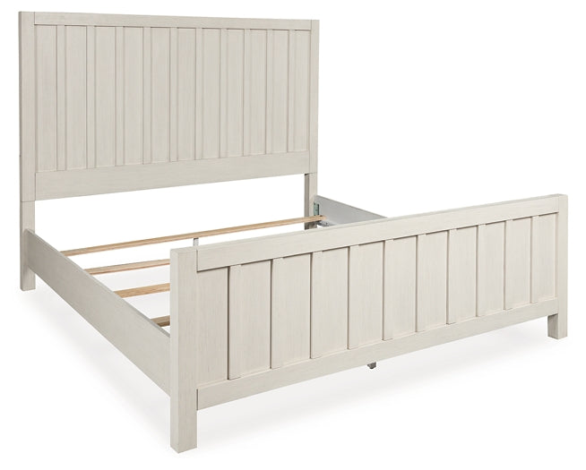 Shaybrock Queen Panel Bed with Mirrored Dresser, Chest and Nightstand Benchcraft®
