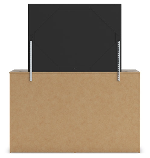 Graystorm Full Panel Bed with Storage with Mirrored Dresser, Chest and Nightstand Signature Design by Ashley®