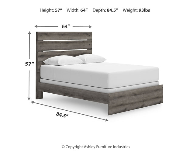 Graystorm Queen Panel Bed with Mirrored Dresser Signature Design by Ashley®