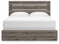 Graystorm King Panel Bed with Mirrored Dresser and Nightstand Signature Design by Ashley®