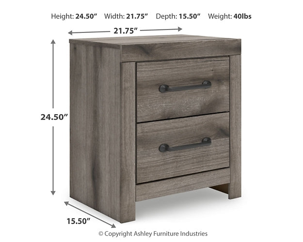 Graystorm King Panel Bed with Mirrored Dresser and Nightstand Signature Design by Ashley®