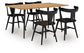 Gretlynn Dining Table and 4 Chairs Signature Design by Ashley®