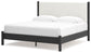 Cadmori King Upholstered Panel Bed with Mirrored Dresser, Chest and Nightstand Signature Design by Ashley®