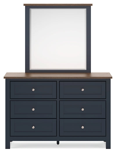 Landocken Full Panel Headboard with Mirrored Dresser, Chest and Nightstand Signature Design by Ashley®