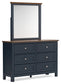 Landocken Full Panel Headboard with Mirrored Dresser, Chest and Nightstand Signature Design by Ashley®