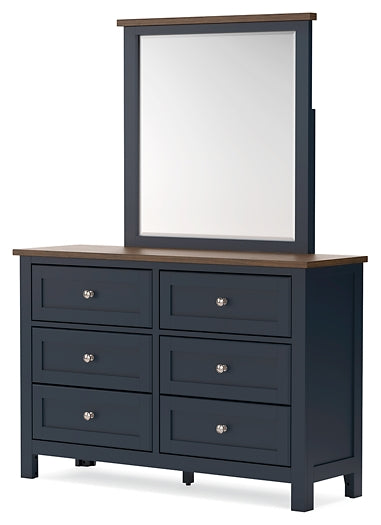 Landocken Full Panel Headboard with Mirrored Dresser, Chest and Nightstand Signature Design by Ashley®