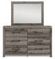 Graystorm Full Panel Bed with Mirrored Dresser Signature Design by Ashley®