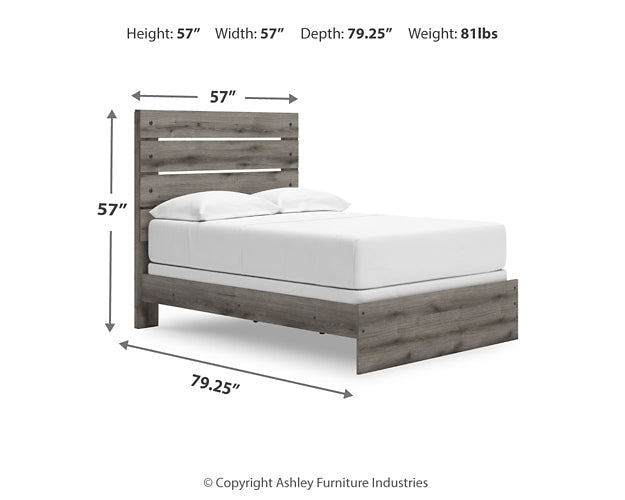 Graystorm Full Panel Bed with Mirrored Dresser Signature Design by Ashley®