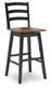 Wildenauer Tall Swivel Barstool (2/CN) Signature Design by Ashley®