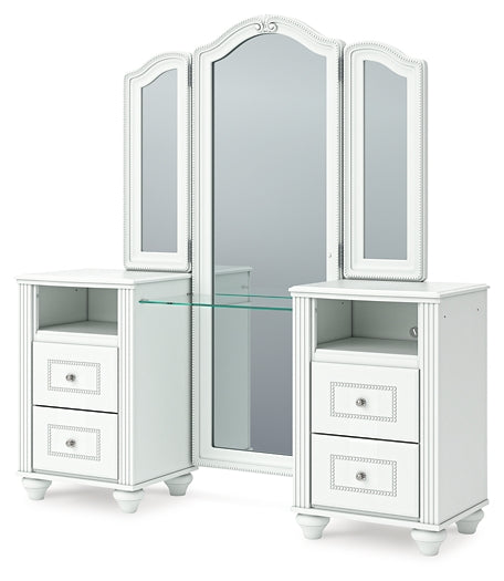 Kozlani Vanity with Mirror Signature Design by Ashley®