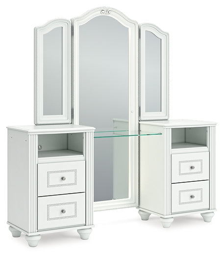Kozlani Vanity with Mirror Signature Design by Ashley®