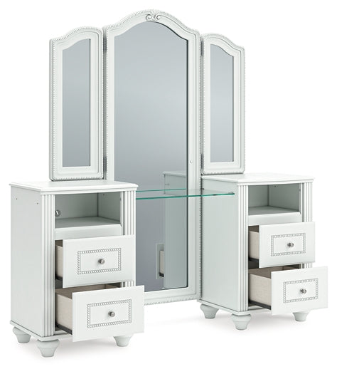 Kozlani Vanity with Mirror Signature Design by Ashley®