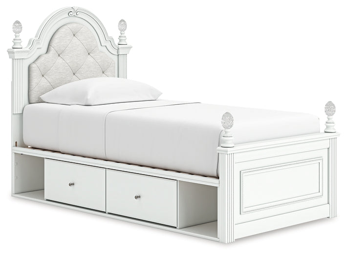 Kozlani Twin Upholstered Panel Storage Bed Signature Design by Ashley®