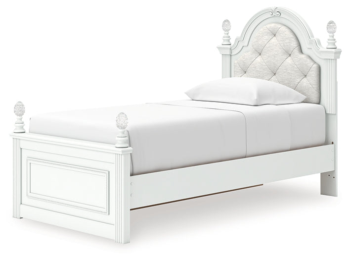 Kozlani Twin Upholstered Panel Storage Bed Signature Design by Ashley®