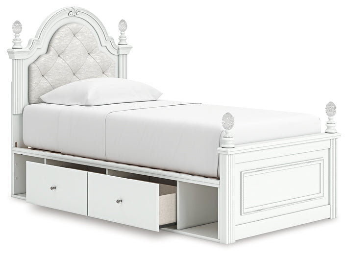 Kozlani Twin Upholstered Panel Storage Bed Signature Design by Ashley®