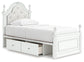 Kozlani Twin Upholstered Panel Storage Bed Signature Design by Ashley®