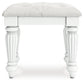Kozlani Vanity Upholstered Stool Signature Design by Ashley®