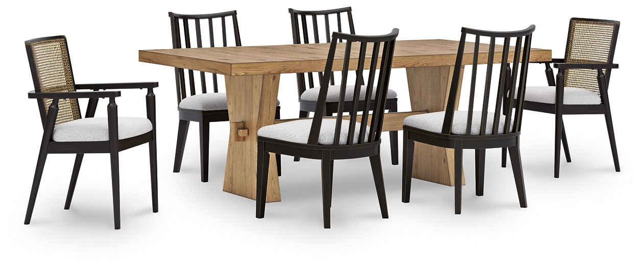Galliden Dining Table and 6 Chairs Signature Design by Ashley®