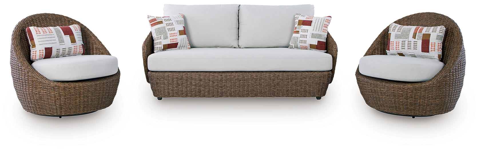 Double Point Love/Swivel Chairs Set (3/CN) Signature Design by Ashley®