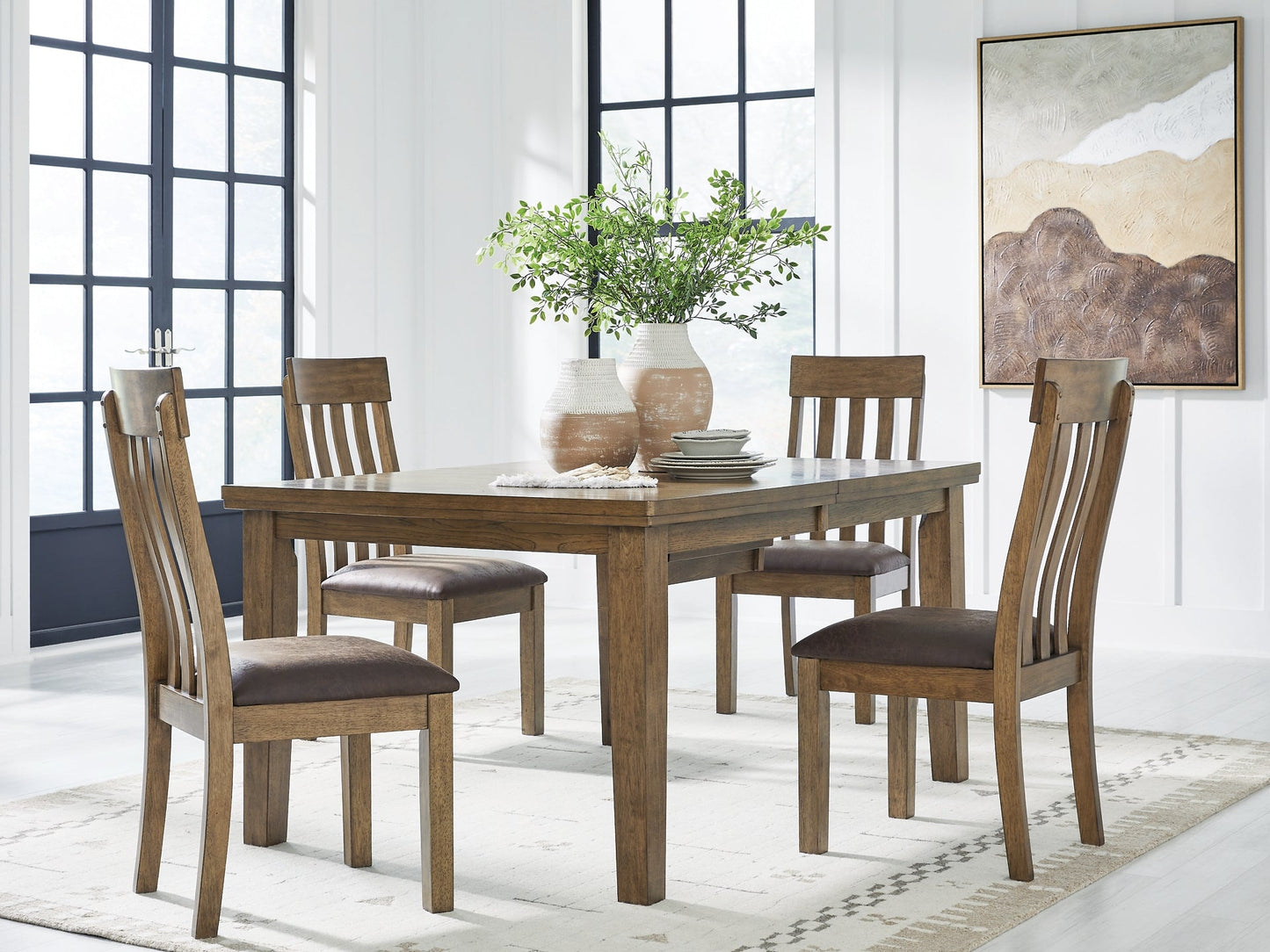 Urbinforte Dining Table and 4 Chairs Signature Design by Ashley®