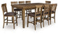 Urbinforte Counter Height Dining Table and 8 Barstools Signature Design by Ashley®