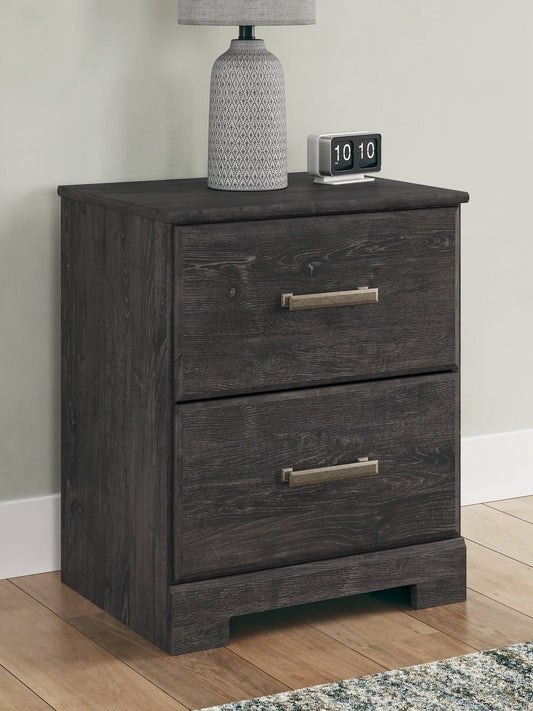 Belachime Two Drawer Night Stand Signature Design by Ashley®