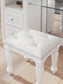 Kozlani Vanity Upholstered Stool Signature Design by Ashley®