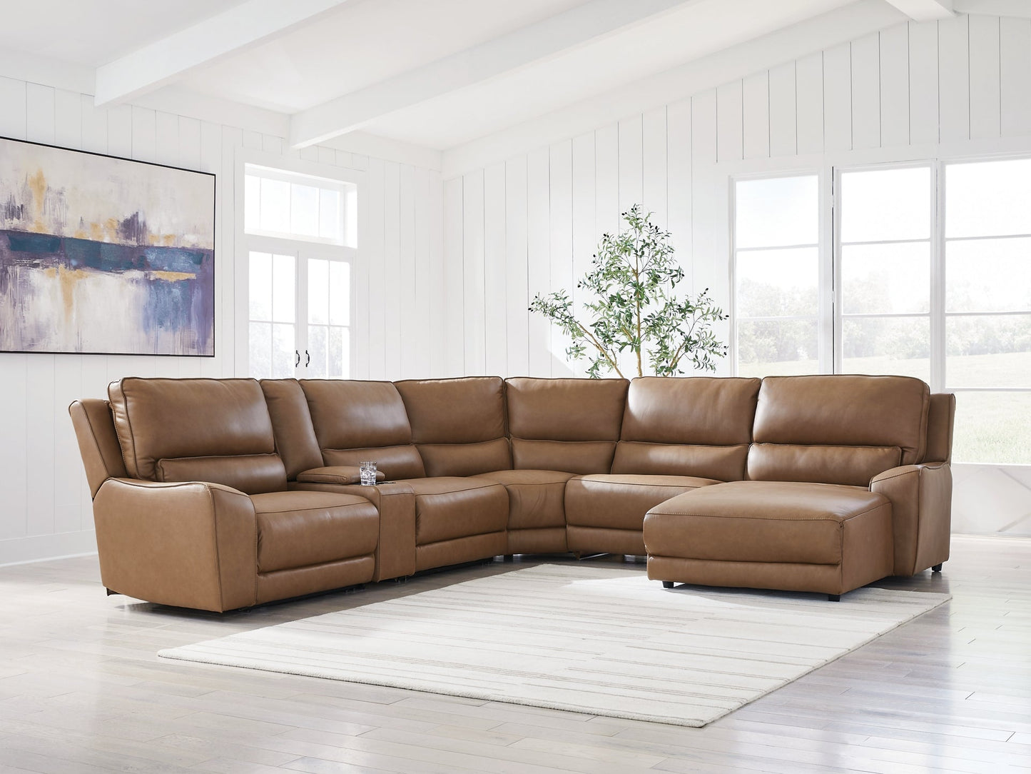 DeepWakes 6-Piece Power Reclining Sectional with Chaise Signature Design by Ashley®