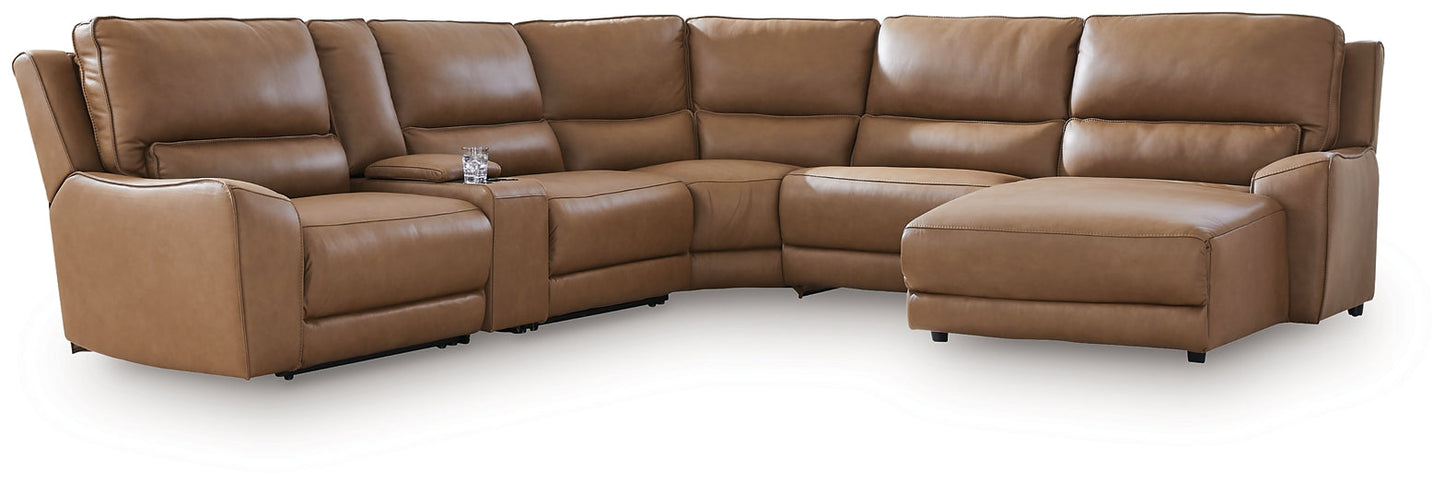 DeepWakes 6-Piece Power Reclining Sectional with Chaise Signature Design by Ashley®
