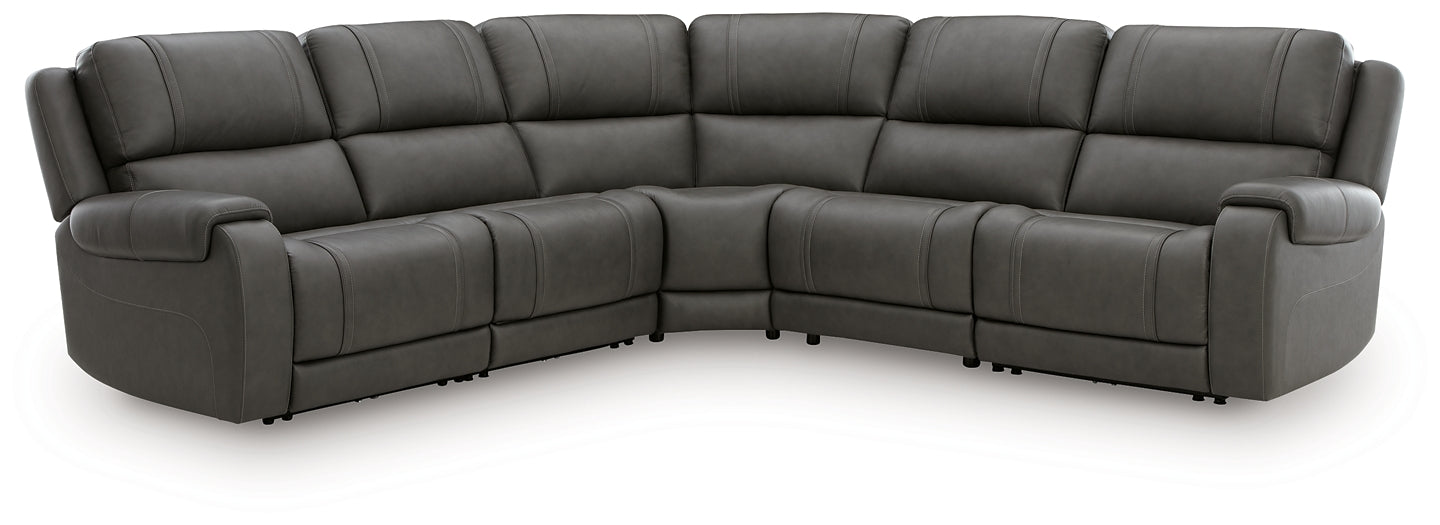 5Z - Pittson 5-Piece Power Reclining Sectional Signature Design by Ashley®