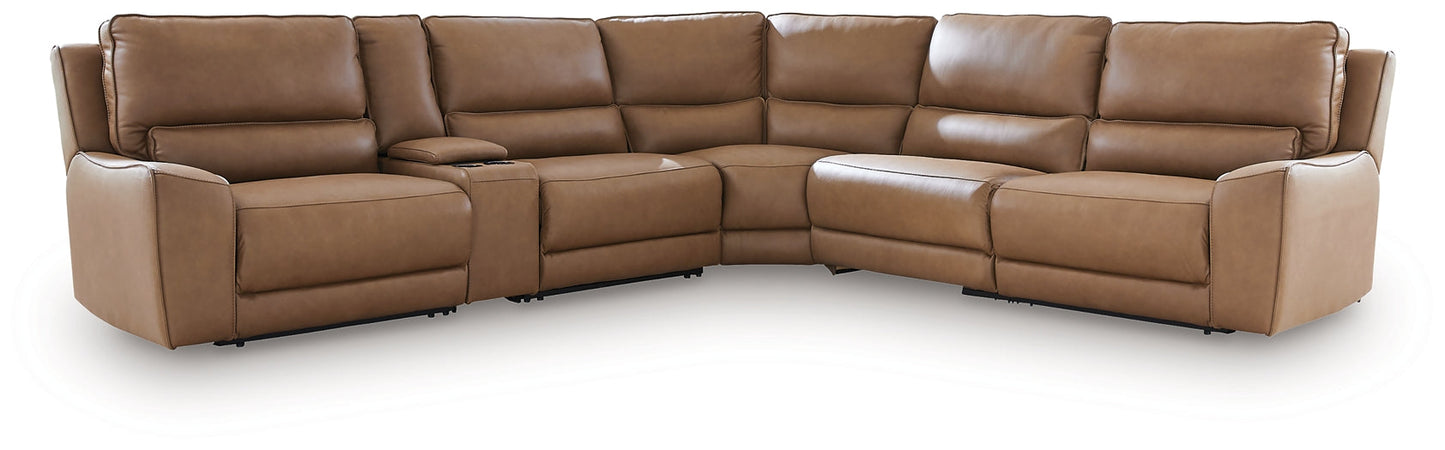 DeepWakes 6-Piece Reclining Sectional with Storage Console Signature Design by Ashley®