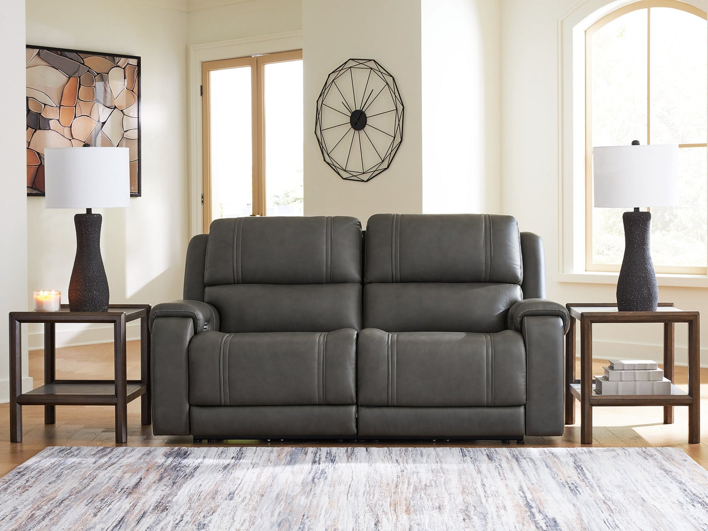 5Z - Pittson 2-Piece Power Reclining Sectional Loveseat Signature Design by Ashley®