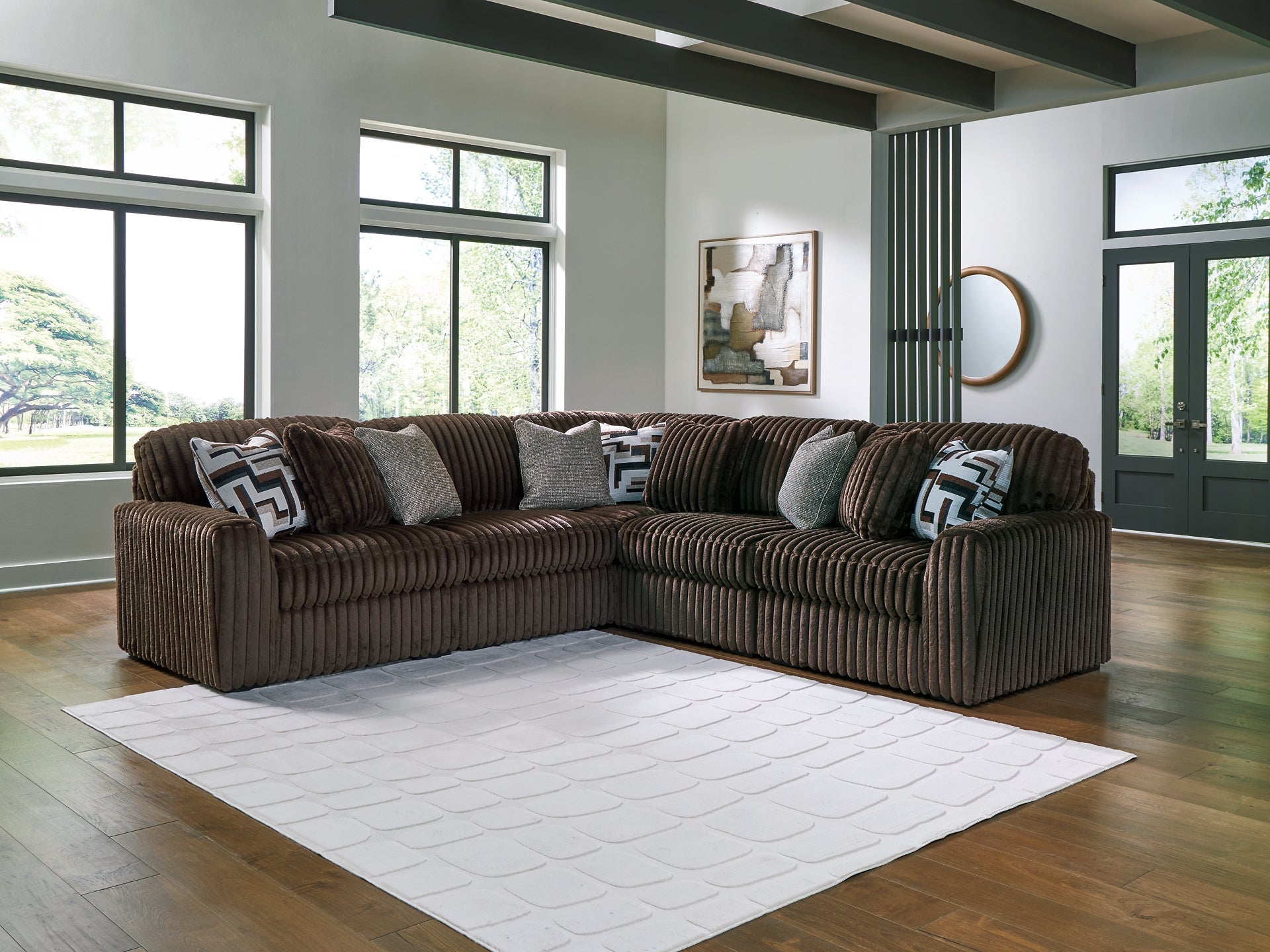 Midnight-Madness 5-Piece Sectional Signature Design by Ashley®