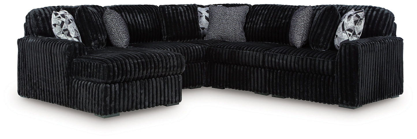 Midnight-Madness 6-Piece Sectional with Chaise Signature Design by Ashley®