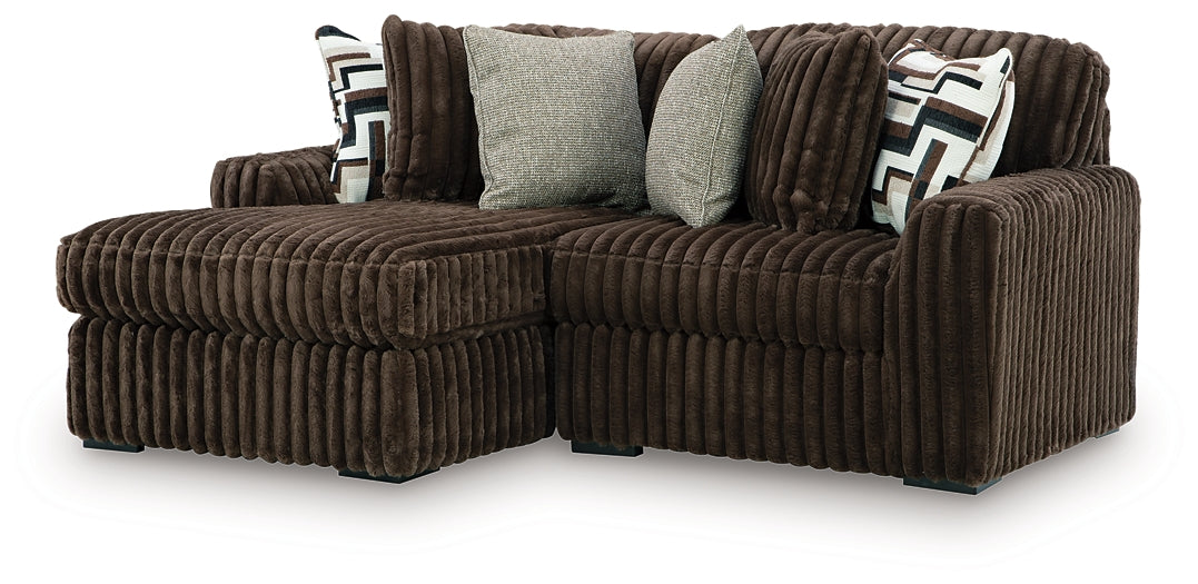 Midnight-Madness 2-Piece Sectional with Chaise Signature Design by Ashley®