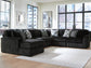 Midnight-Madness 6-Piece Sectional with Chaise Signature Design by Ashley®