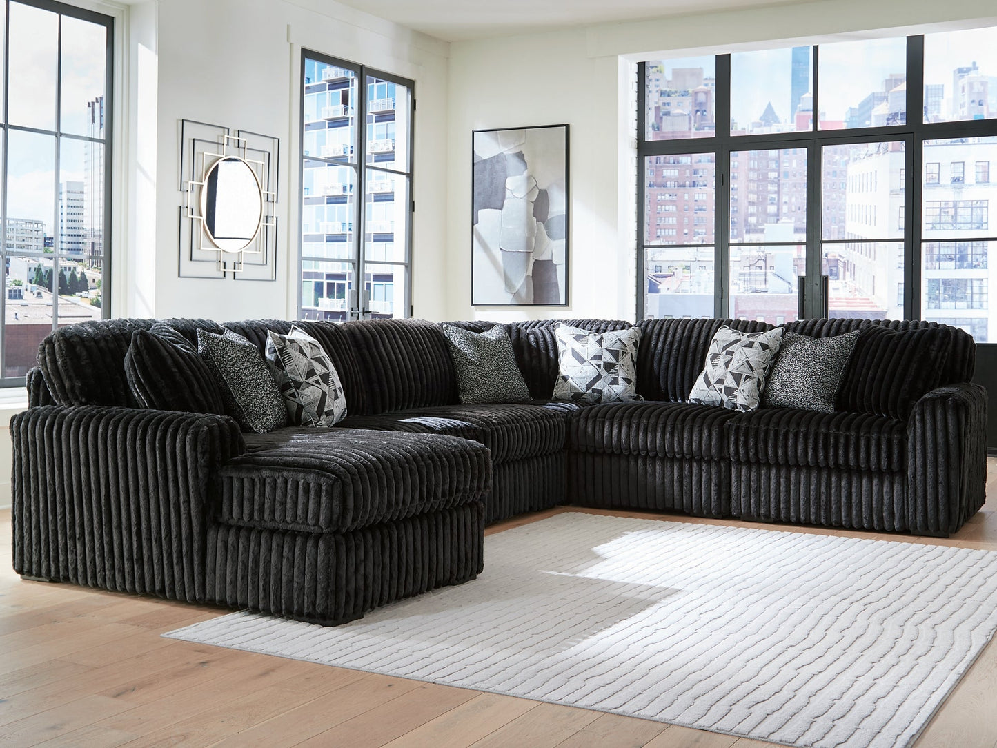 Midnight-Madness 6-Piece Sectional with Chaise Signature Design by Ashley®