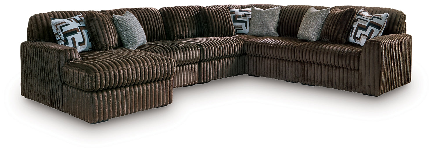 Midnight-Madness 6-Piece Sectional with Chaise Signature Design by Ashley®