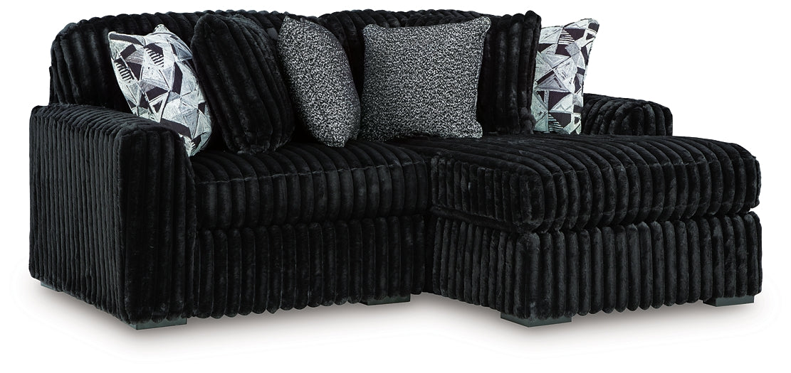 Midnight-Madness 2-Piece Sectional with Chaise Signature Design by Ashley®