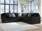 Midnight-Madness 5-Piece Sectional Signature Design by Ashley®