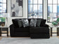 Midnight-Madness 2-Piece Sectional with Chaise Signature Design by Ashley®