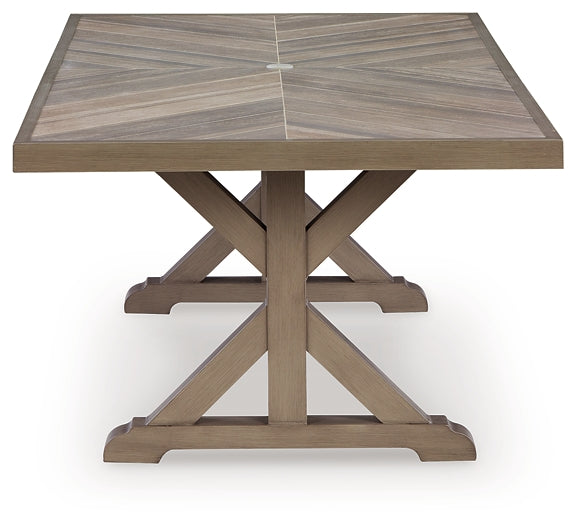 Laguna Heights RECT Dining Table w/UMB OPT Signature Design by Ashley®