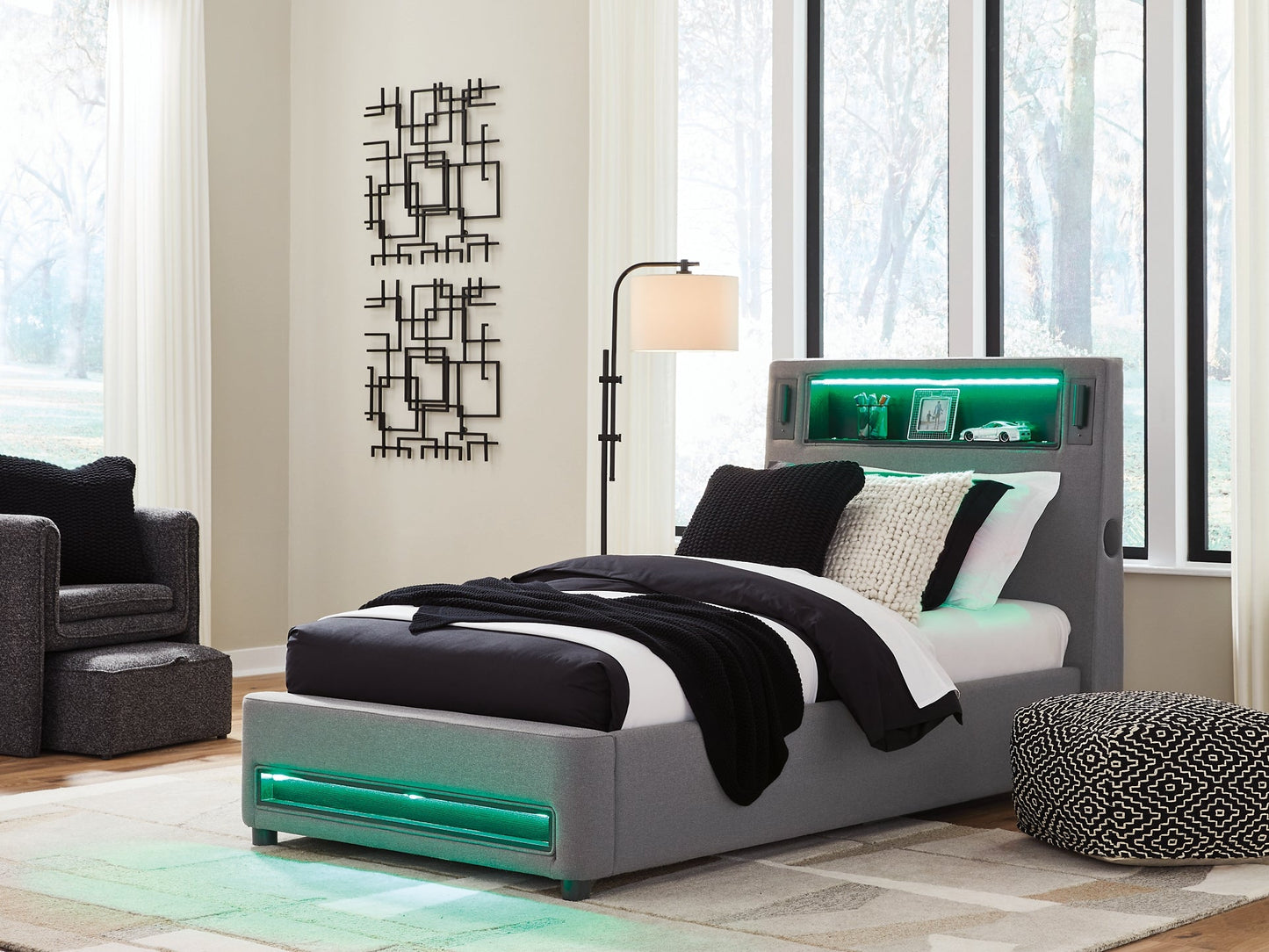 Verishaw Twin Upholstered Bed Signature Design by Ashley®