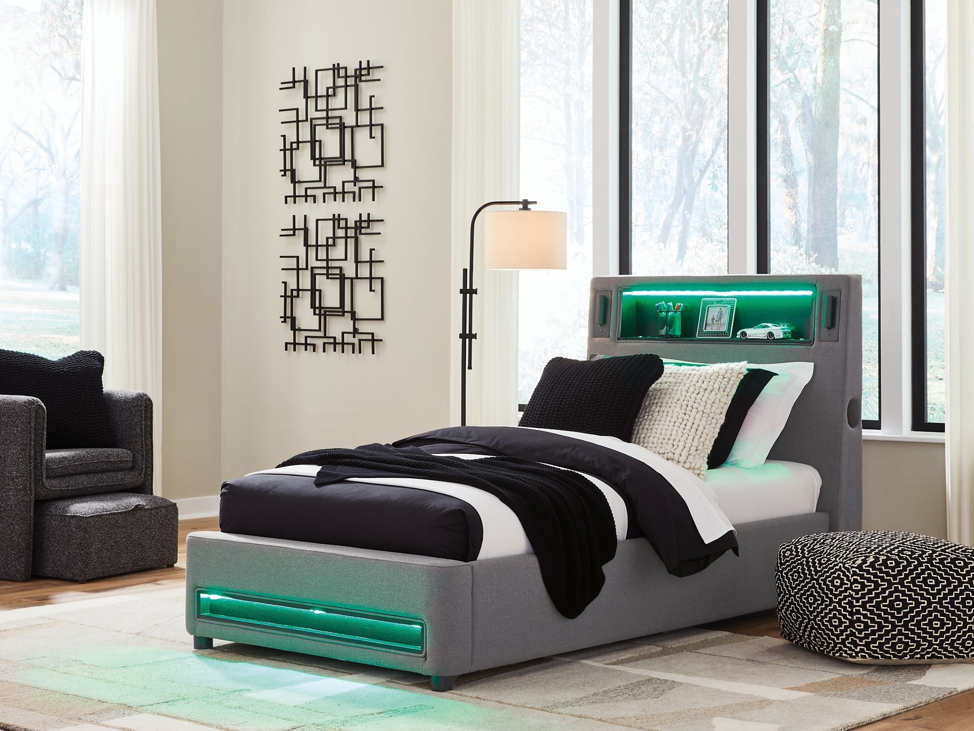 Verishaw Twin Upholstered Bed Signature Design by Ashley®
