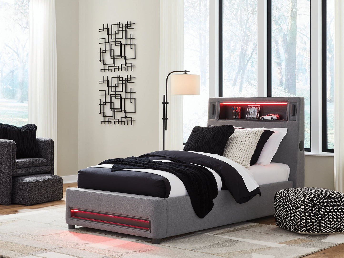 Verishaw Twin Upholstered Bed Signature Design by Ashley®