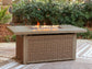 Laguna Heights Rectangular Fire Pit Table Signature Design by Ashley®