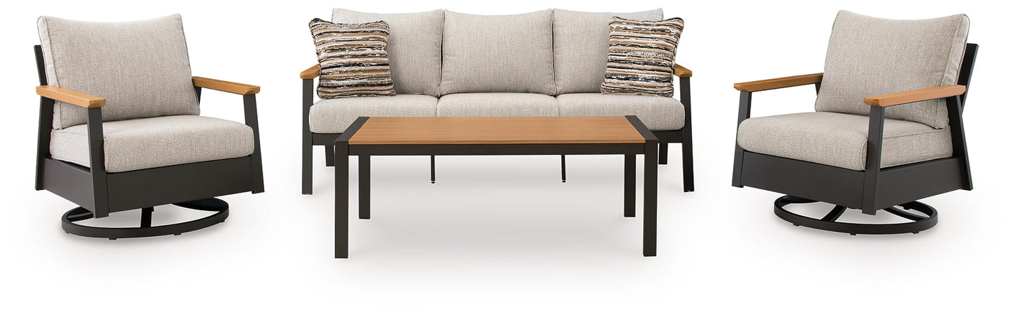 Carmel Highlands Sofa/Chairs/Table Set (4/CN) Signature Design by Ashley®