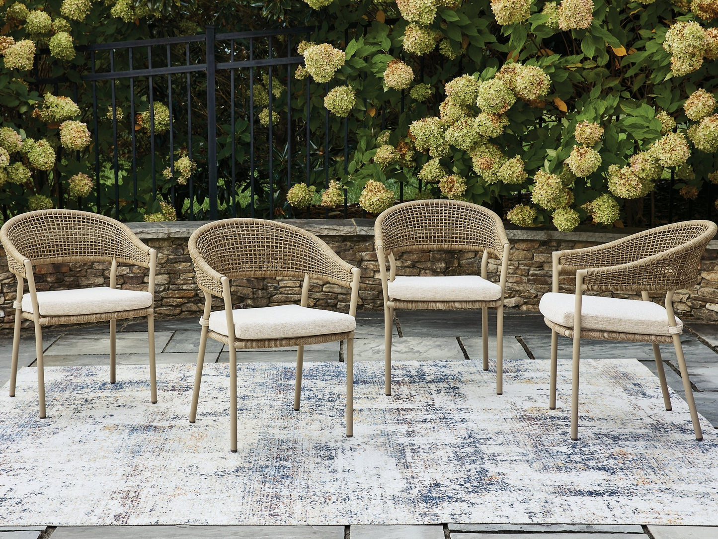 Orchard Beach Arm Chair With Cushion (4/CN) Signature Design by Ashley®