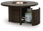 Monterey Point Round Fire Pit Table Signature Design by Ashley®