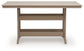 Seacliff Beach RECT COUNTER TABLE W/UMB OPT Signature Design by Ashley®